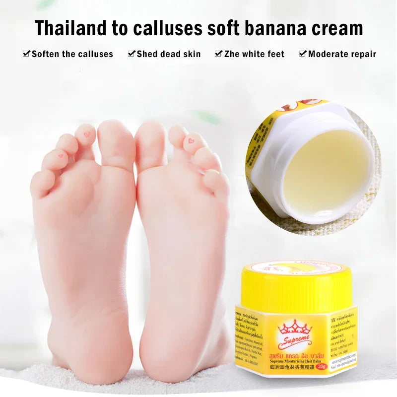Banana Heel Repair Foot Cream – Moisturizing & Cracked Skin Healing Balm